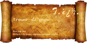 Treuer Ágnes névjegykártya