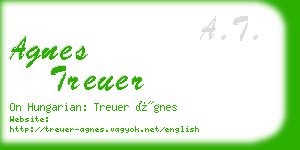 agnes treuer business card